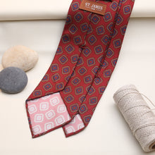 Load image into Gallery viewer, Printed Silk Repeating Pattern Tie